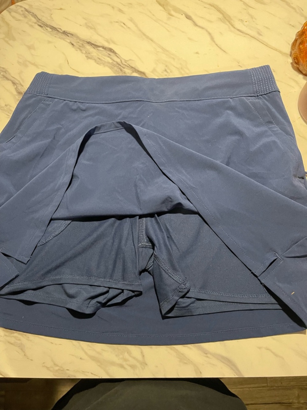 Women’s Blue Performance Mini Skirt - Picture 4 of 7